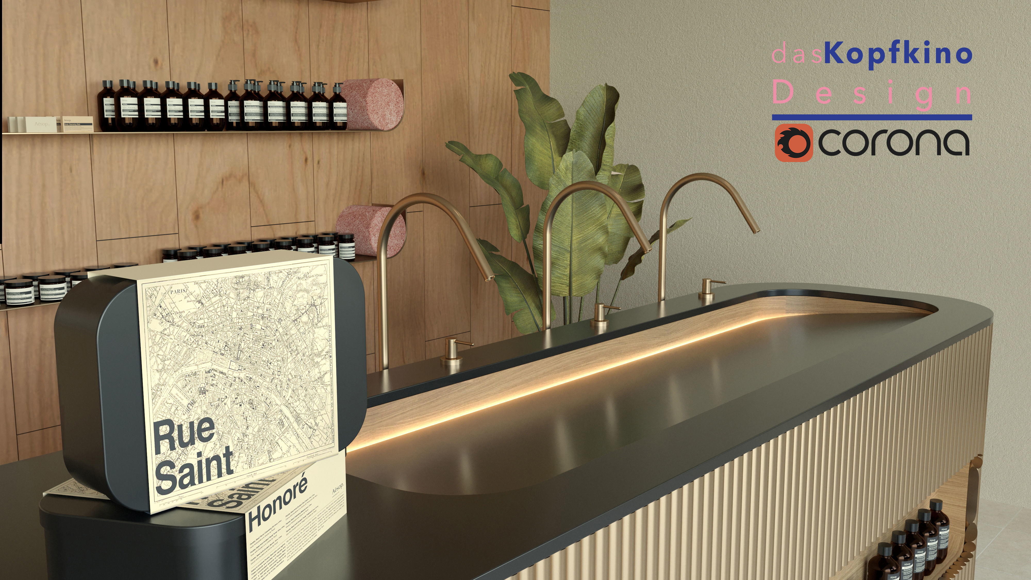 Cosmetics Store Design 3D model_8