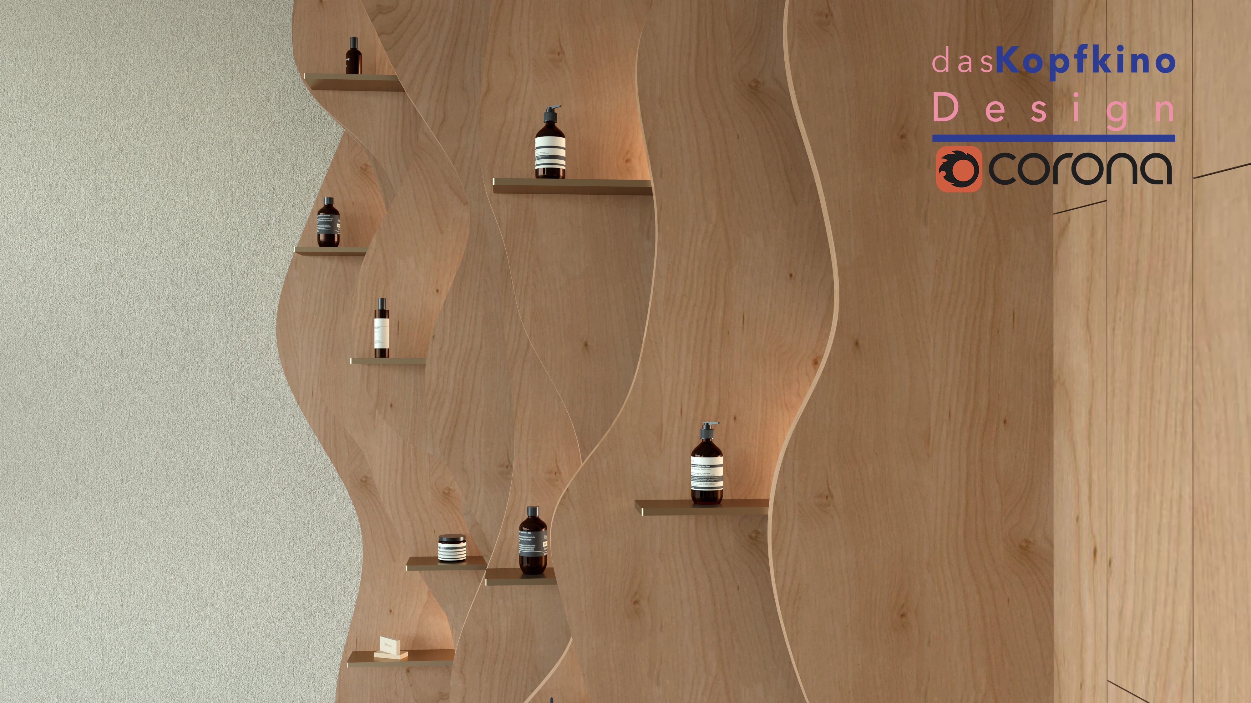 Cosmetics Store Design 3D model_2