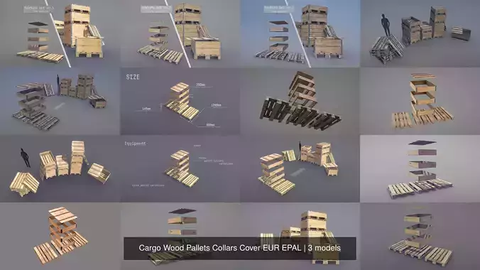 Cargo Wood Pallets Collars Cover EUR EPAL