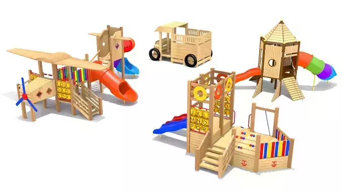 Playground- Wooden Vehicle Play
