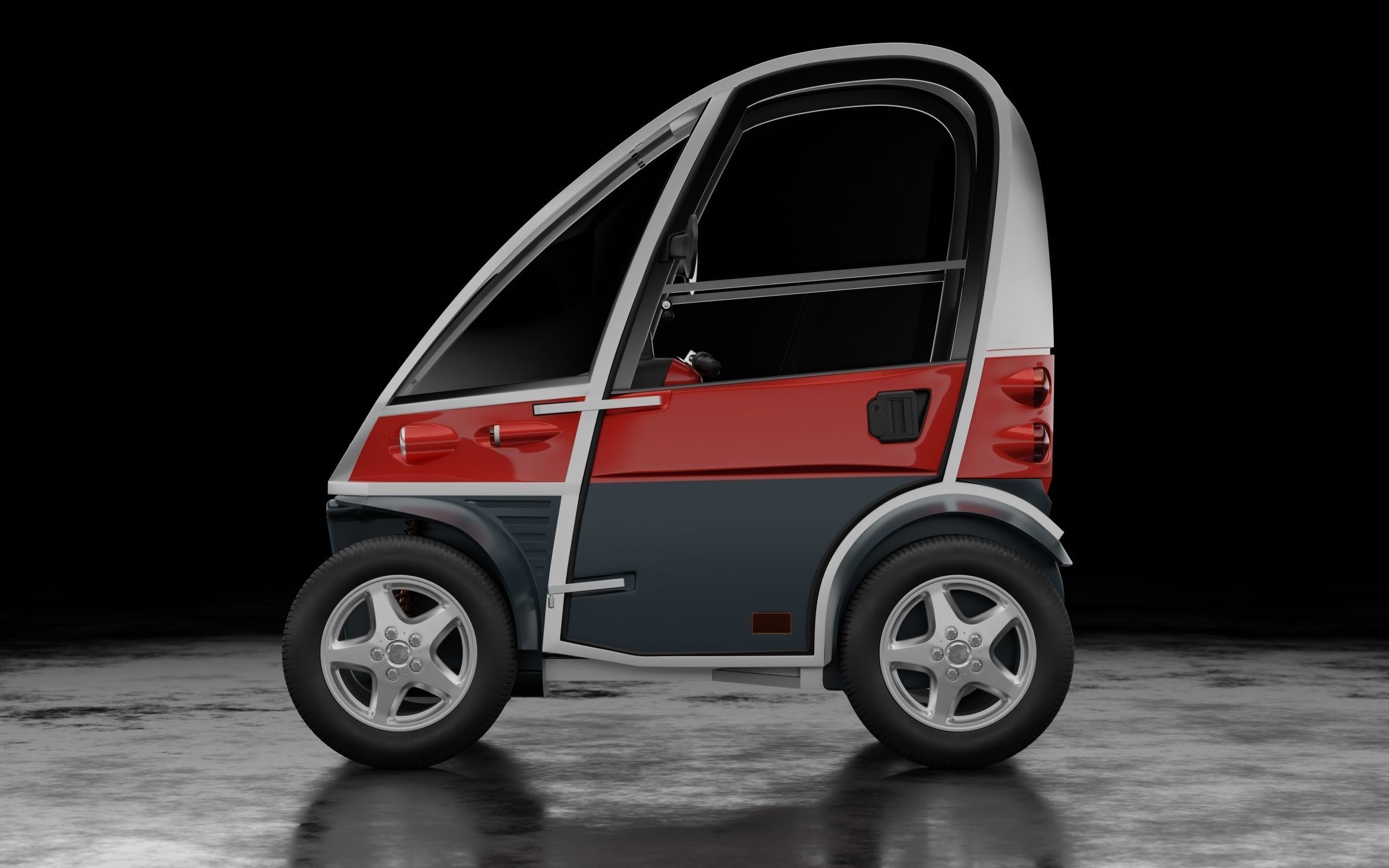 Kyburz PLUS II - Swiss electric vehicle 3D model_2