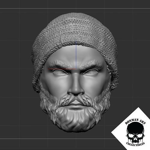 The Sailor Head for 6 inch action figures 3D print model
