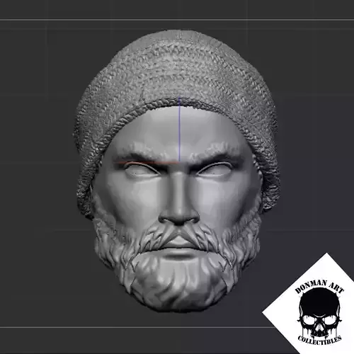 The Sailor Head for 6 inch action figures 3D print model