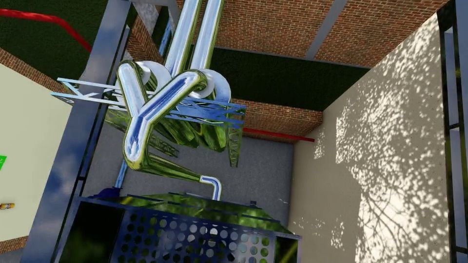 lead battery recyclable factory 3D model_3