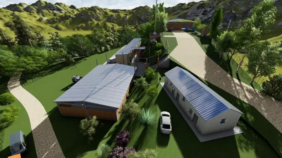 lead battery recyclable factory 3D model_0