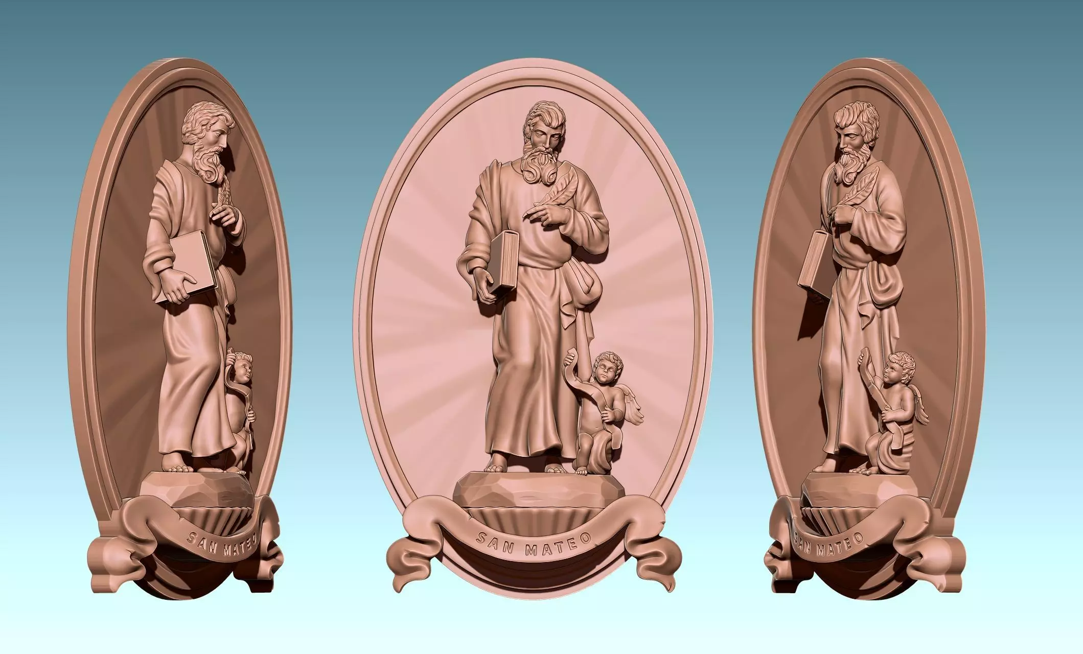 Matthew-Mateo Evangelist - CNC 3D print model