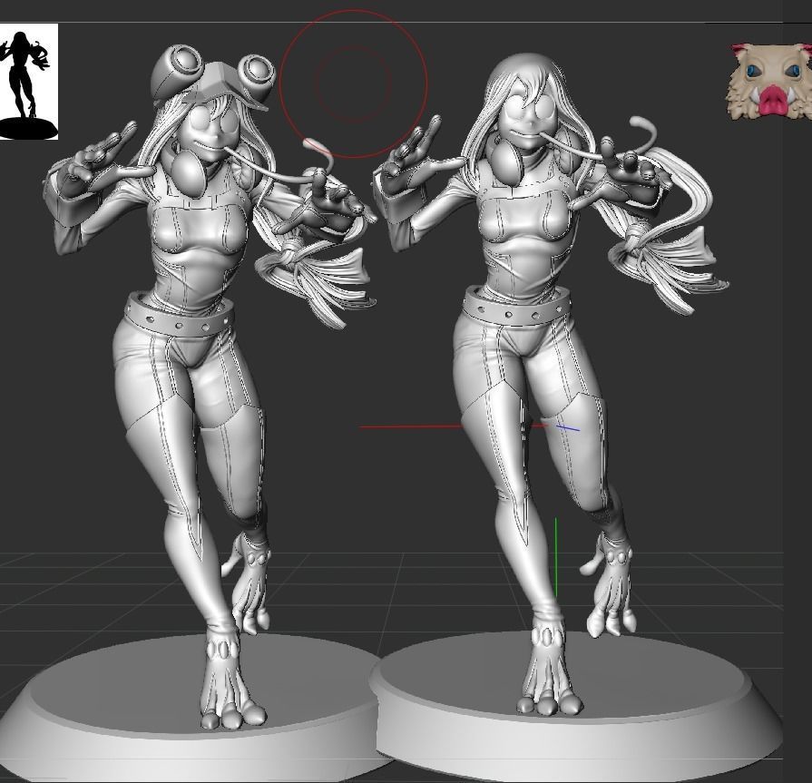 Asui tsuyu - My Hero Academia V2 3D print model_10