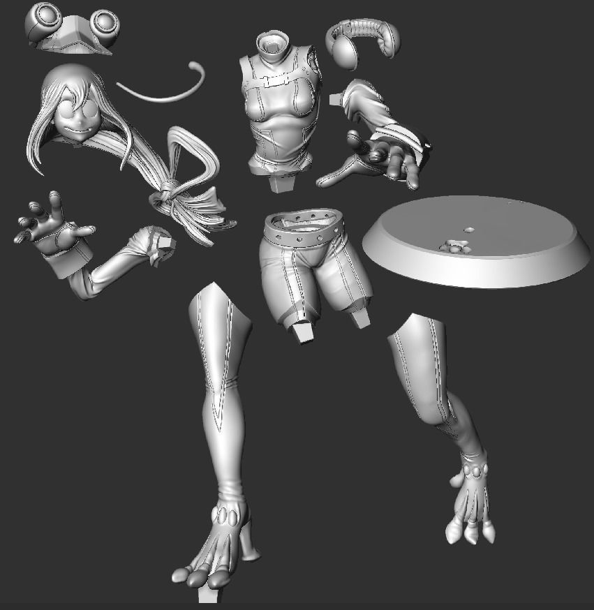 Asui tsuyu - My Hero Academia V2 3D print model_11