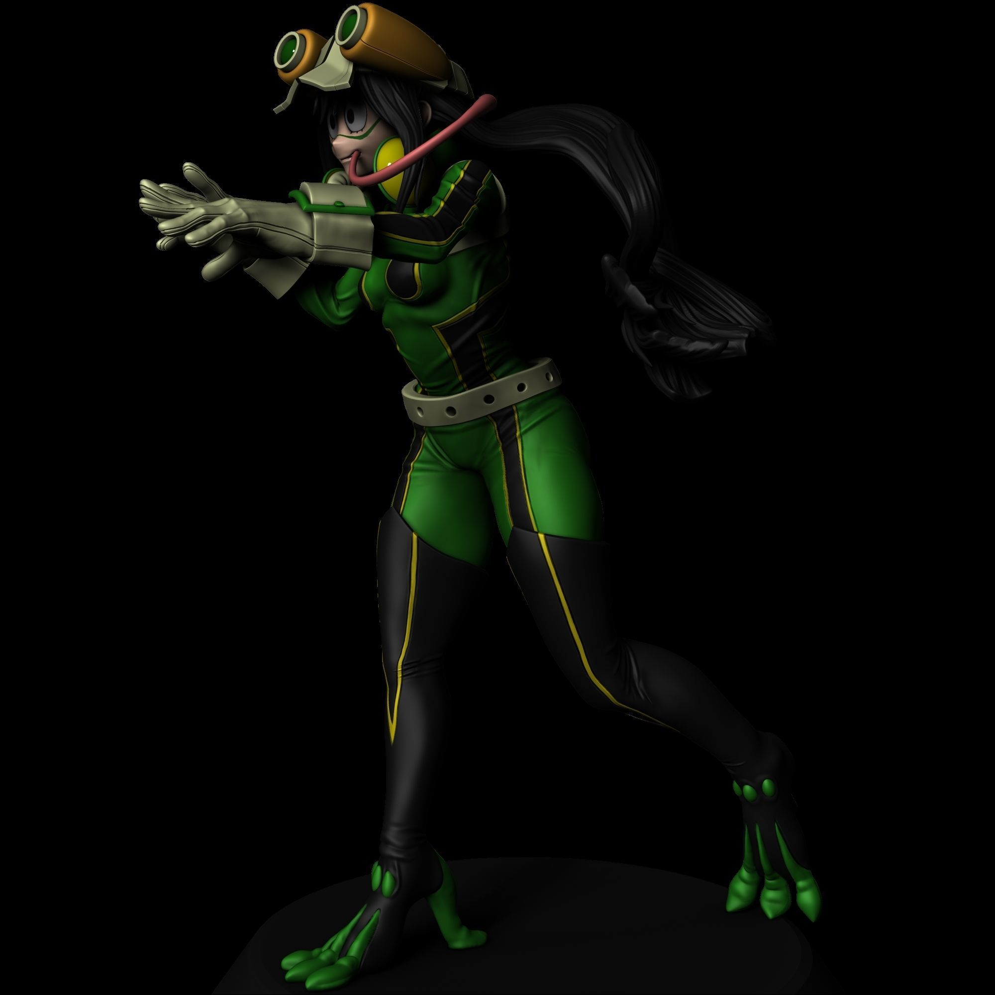 Asui tsuyu - My Hero Academia V2 3D print model_3