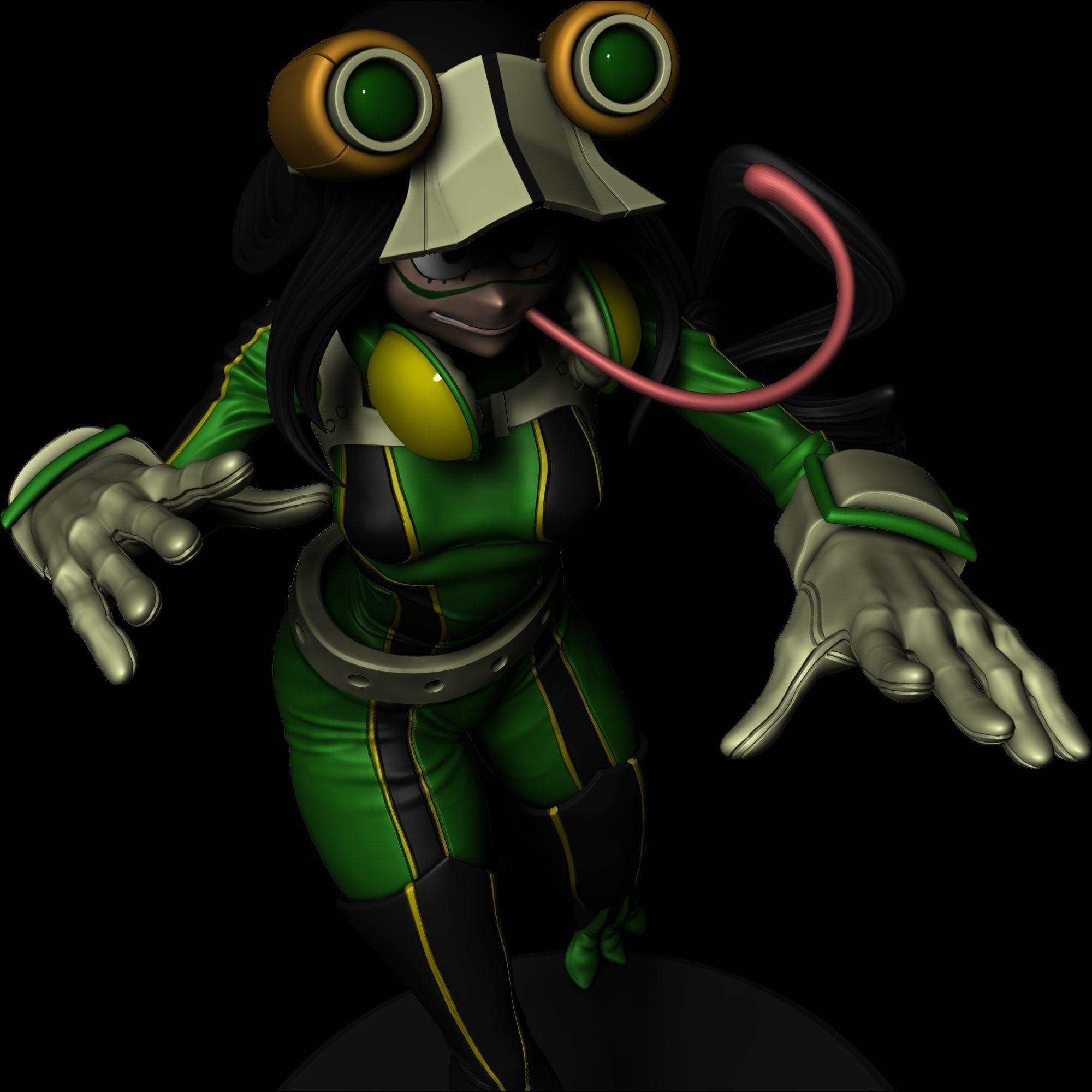 Asui tsuyu - My Hero Academia V2 3D print model_1