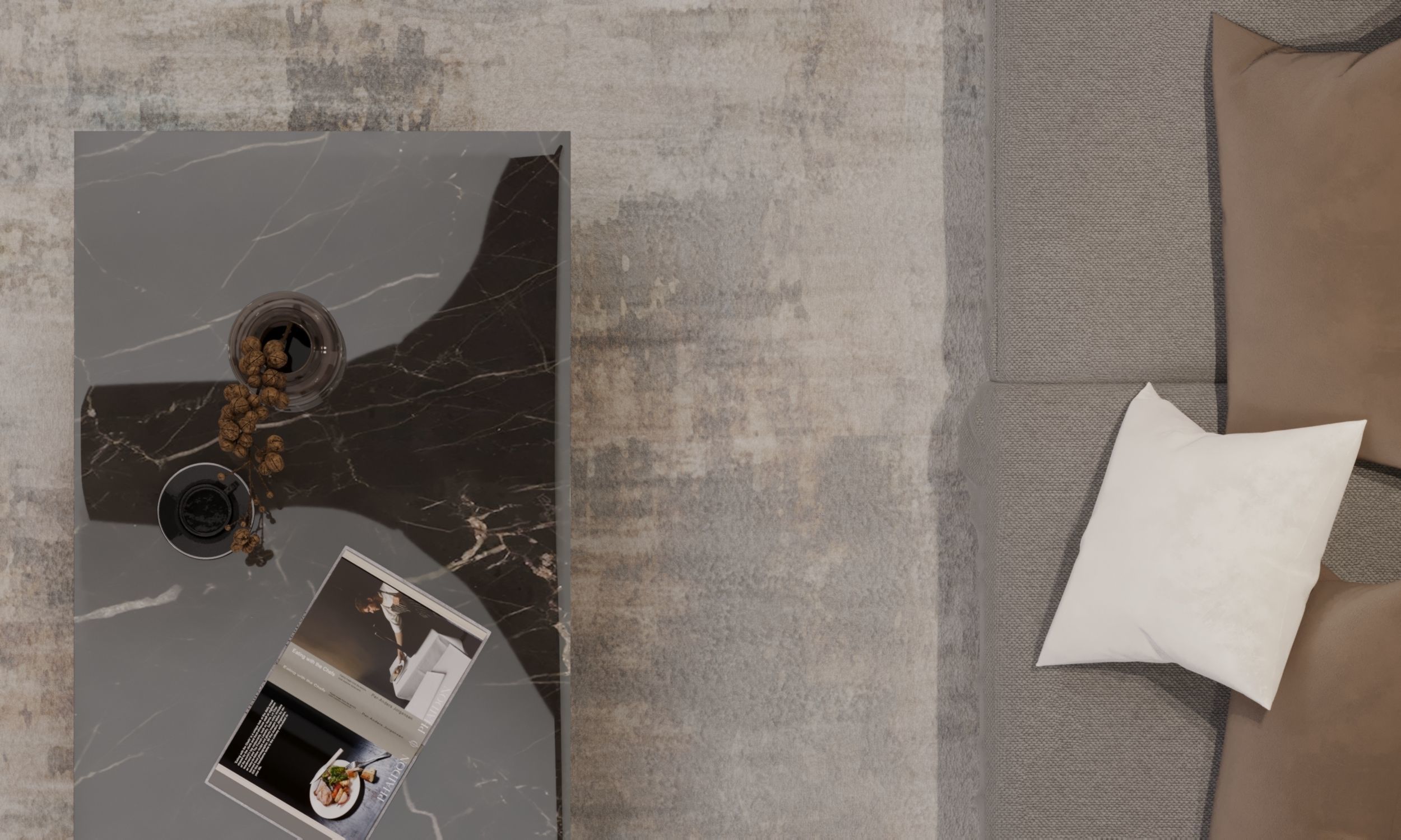 living room interior design scene 3d model 3 3D model_6