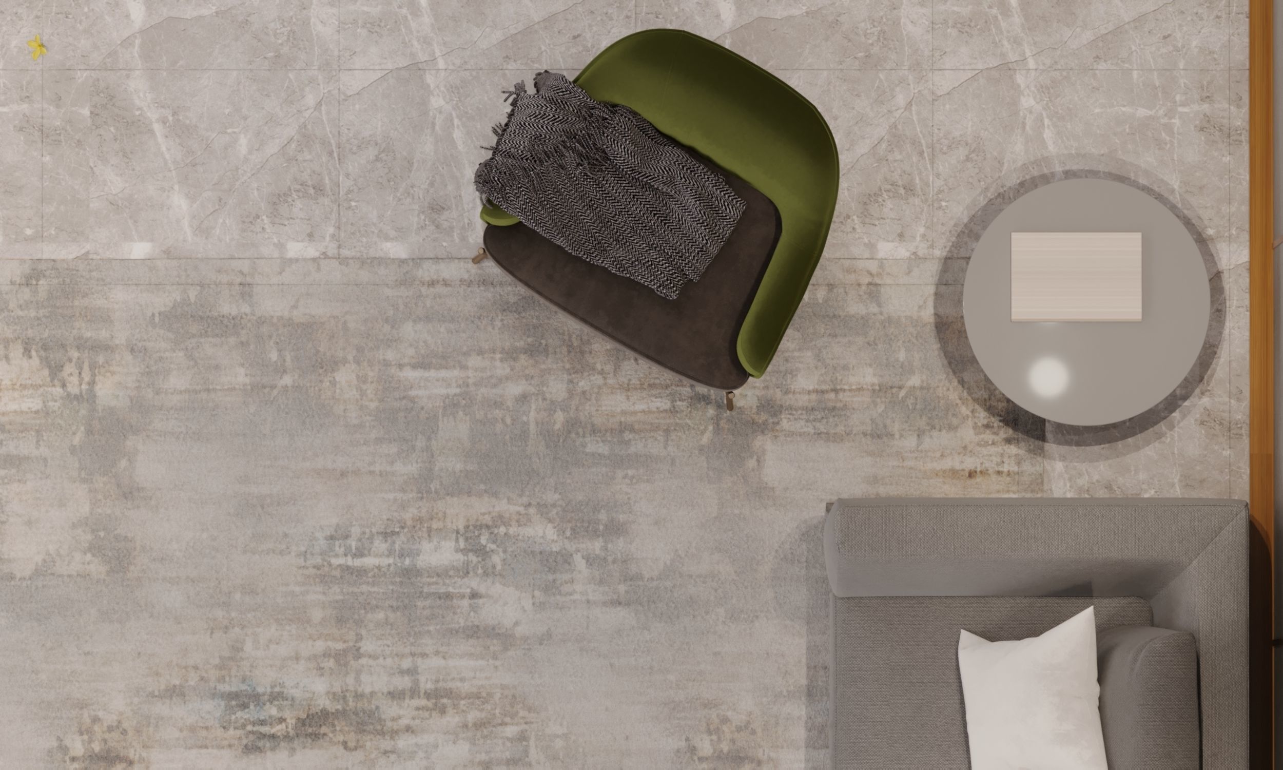 living room interior design scene 3d model 3 3D model_5