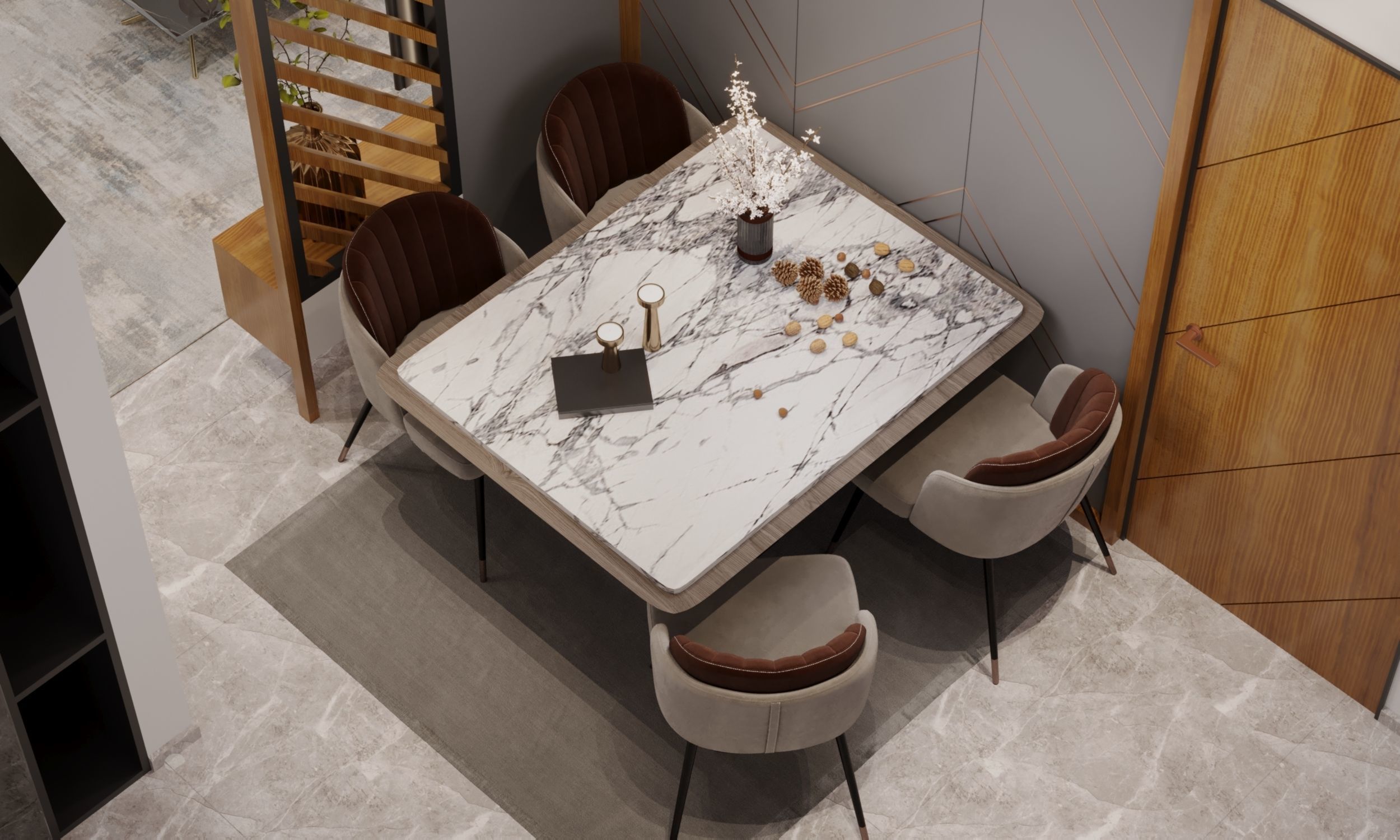 living room interior design scene 3d model 3 3D model_2