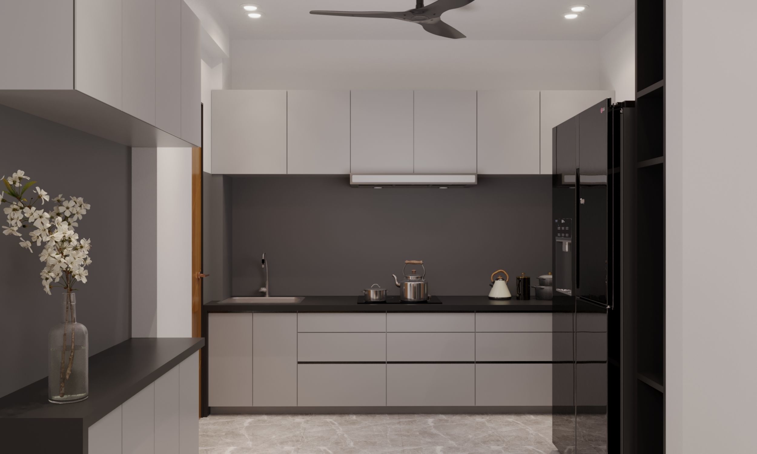 living room interior design scene 3d model 3 3D model_9