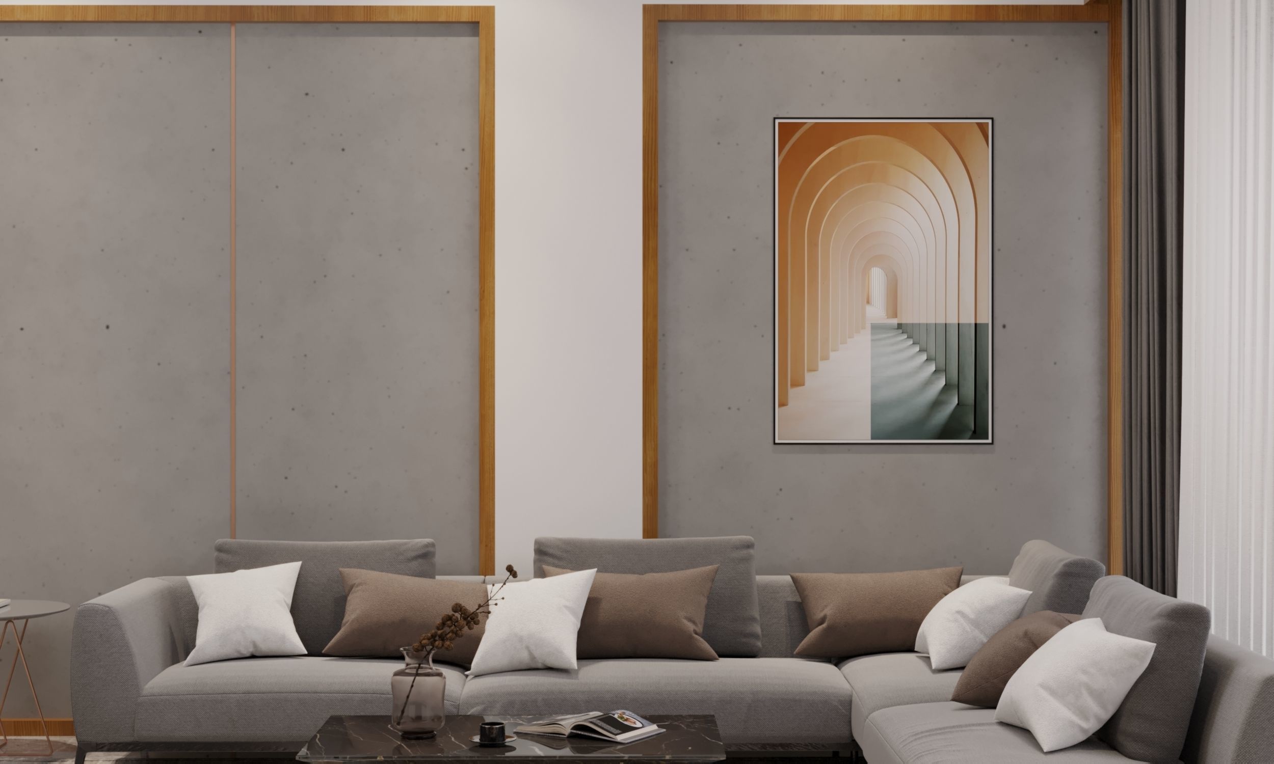 living room interior design scene 3d model 3 3D model_12