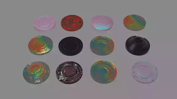 3D HUDS KITBASH cheaper version Low-poly 3D model
