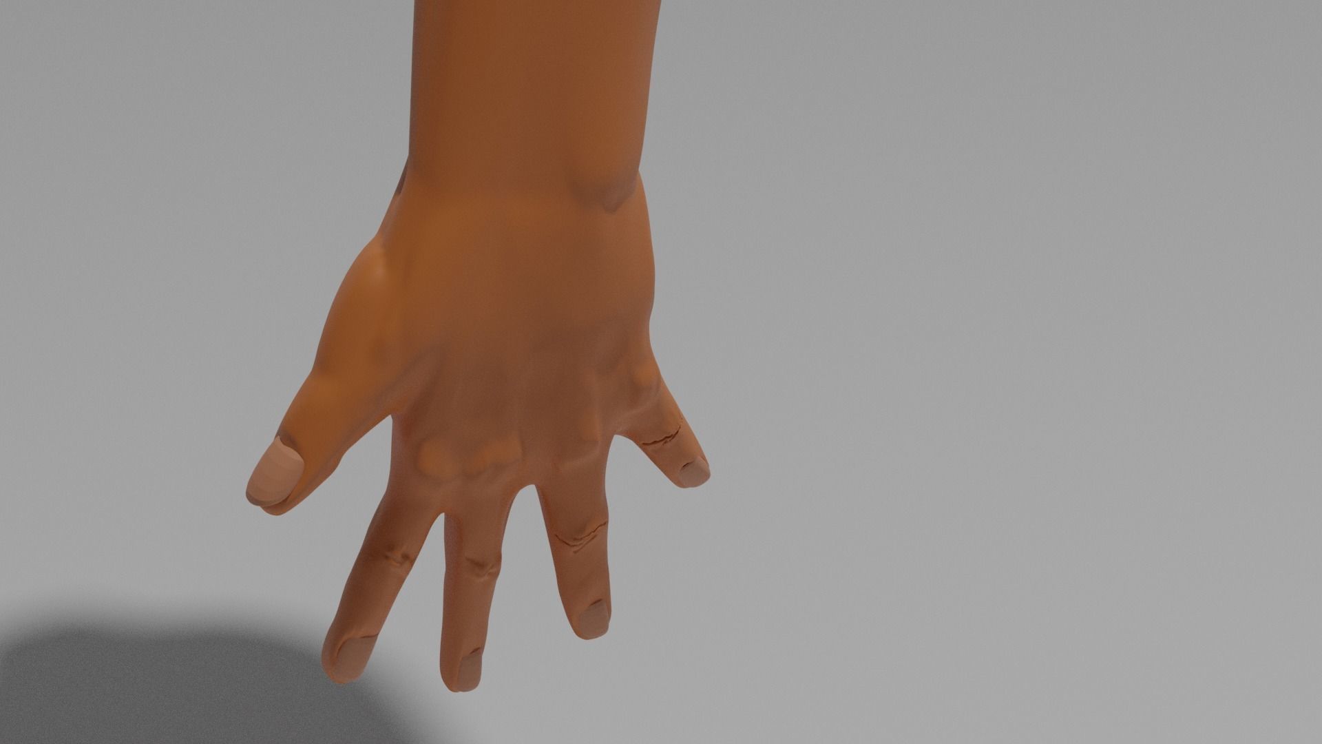 Human arm for men 3D model_1