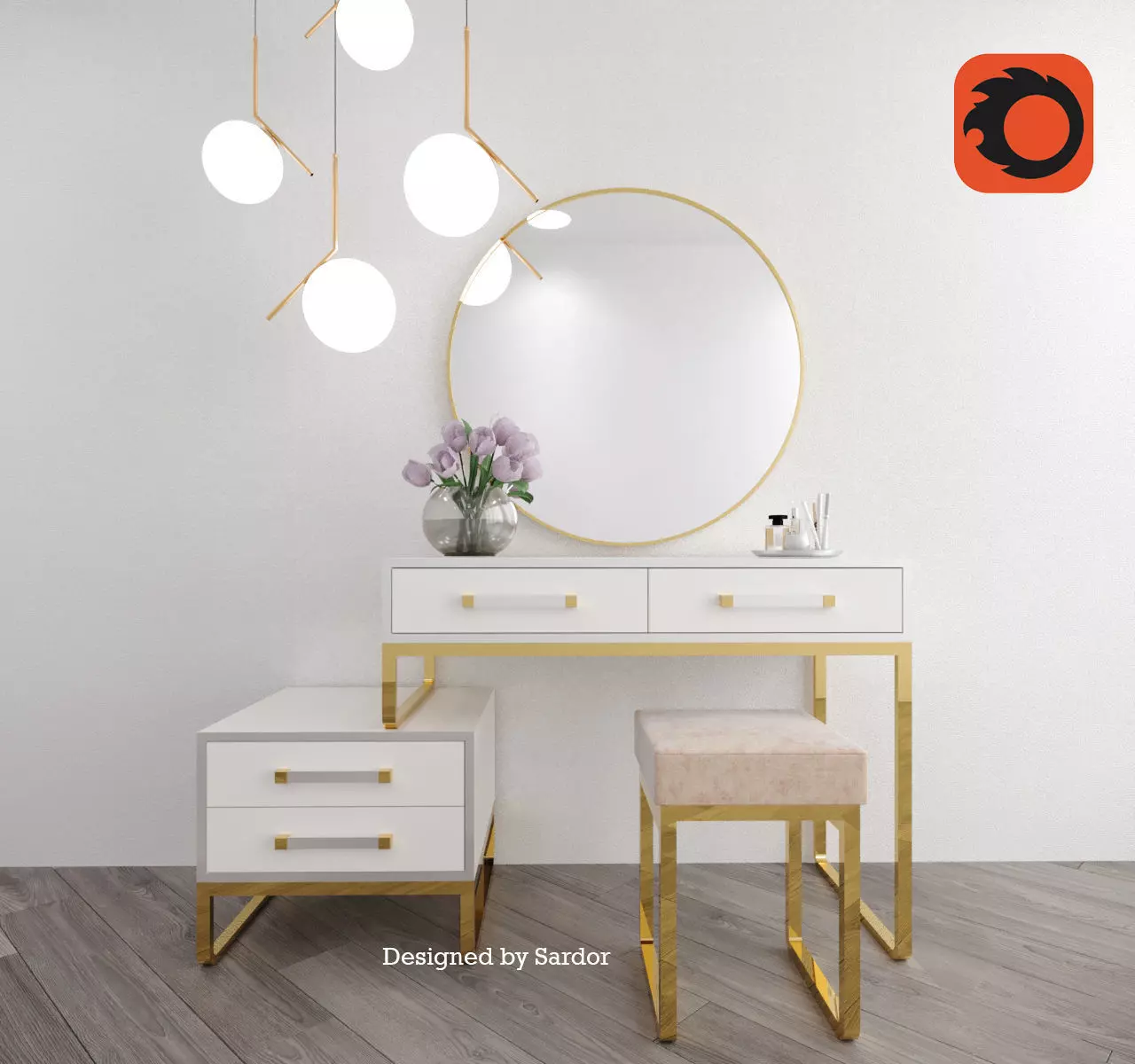 makeUp furniture 3D model