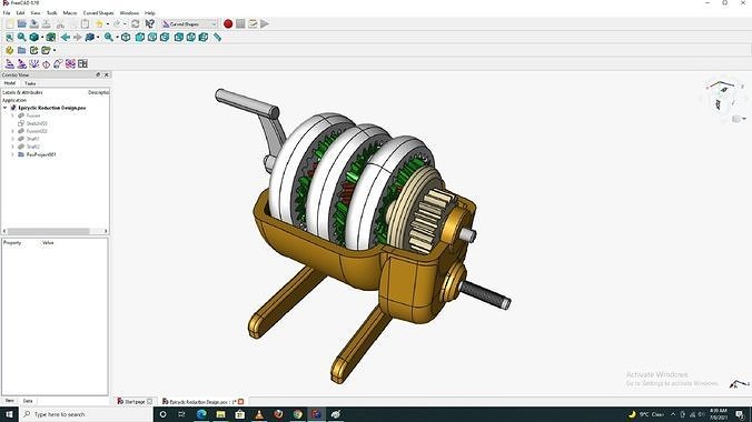 Planetary gearbox 3D print model