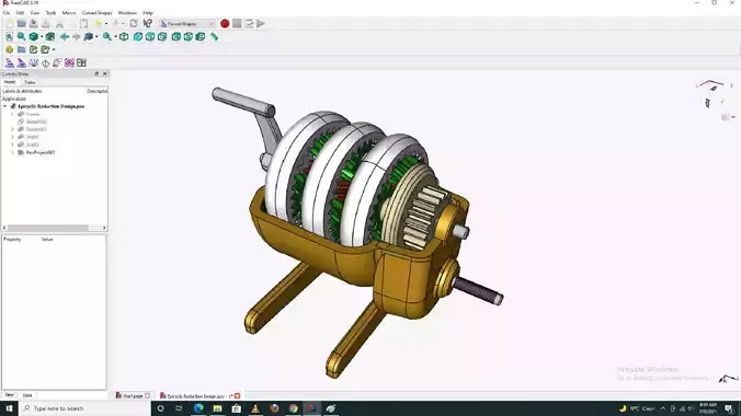 Planetary gearbox 3D print model