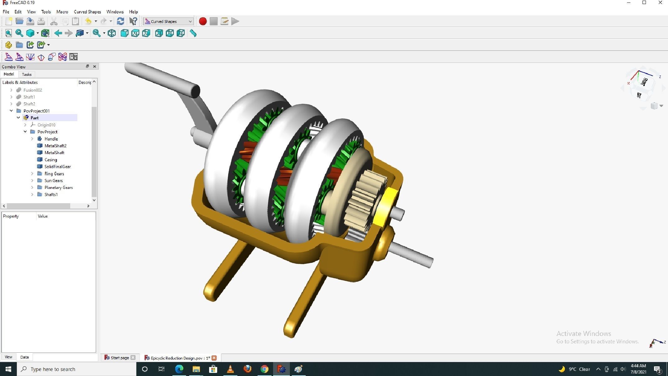Planetary gearbox 3D print model_8