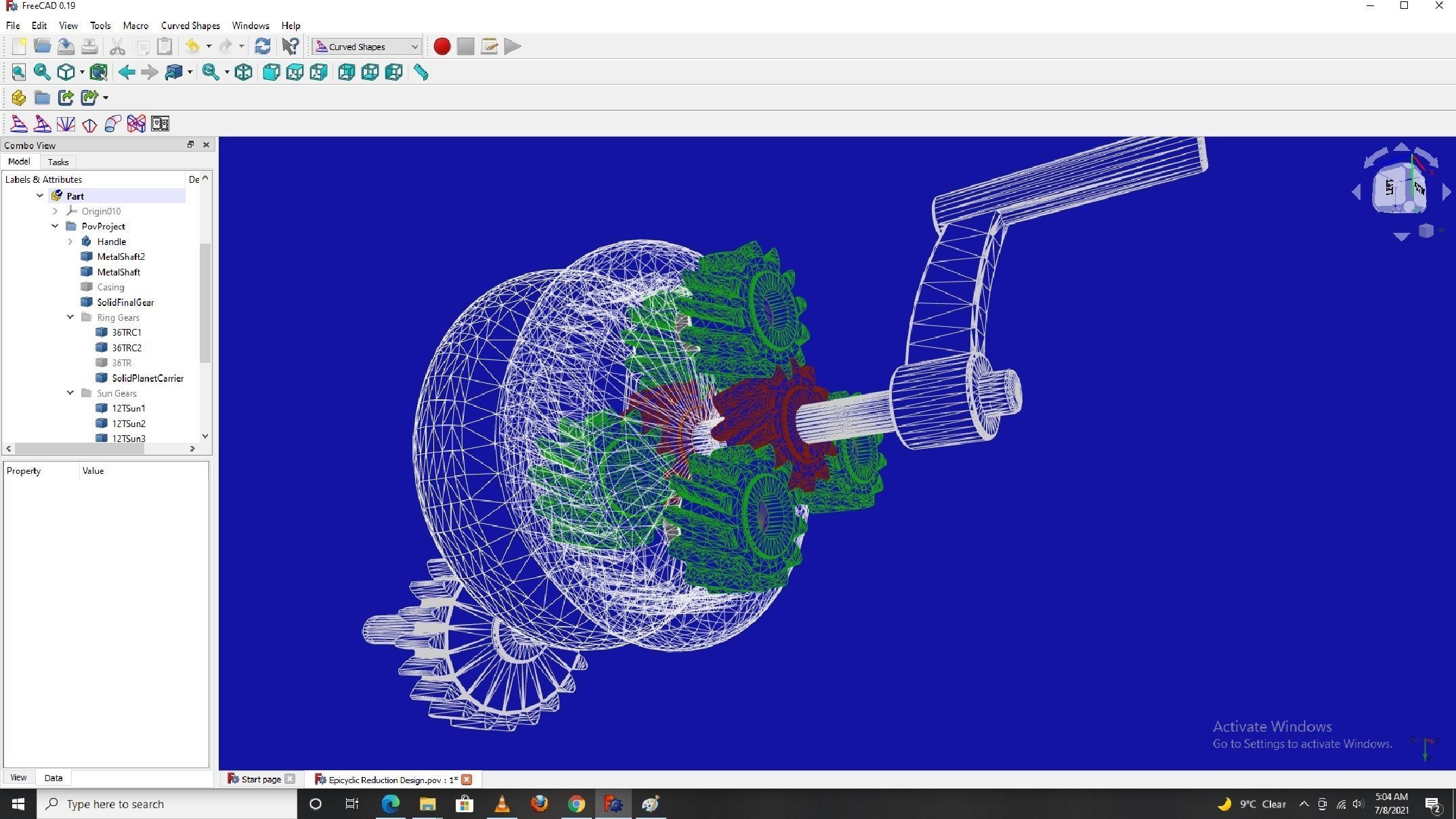 Planetary gearbox 3D print model_1