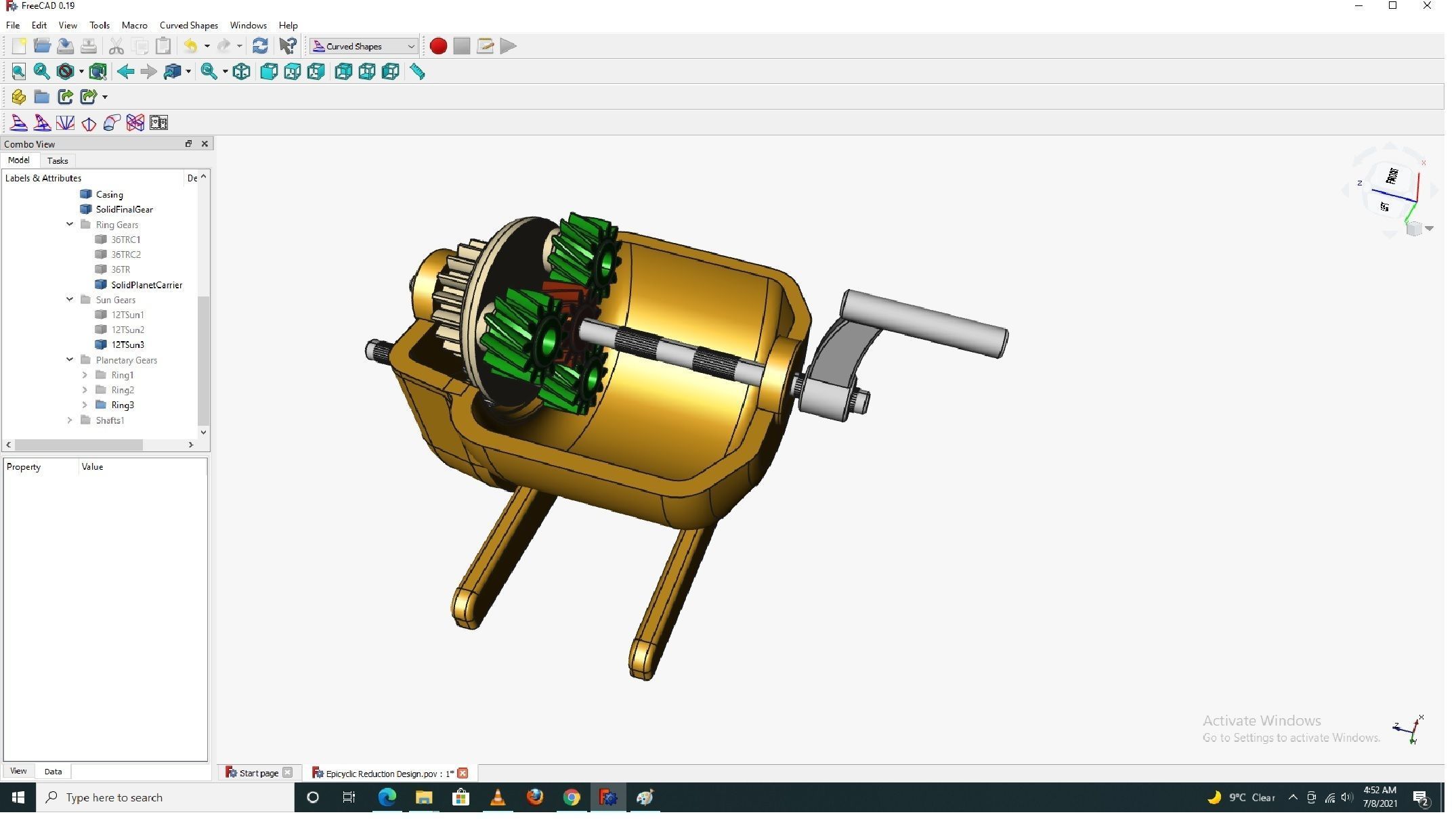 Planetary gearbox 3D print model_11