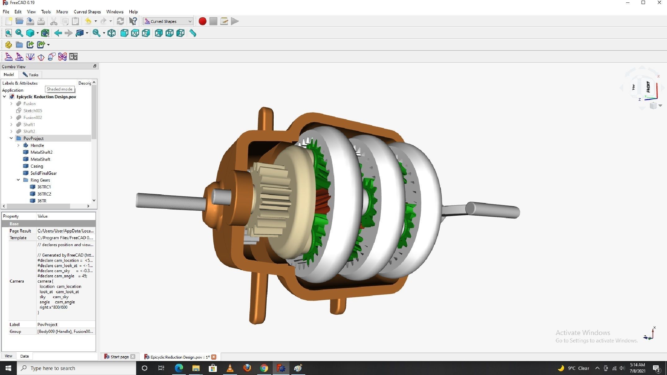 Planetary gearbox 3D print model_5