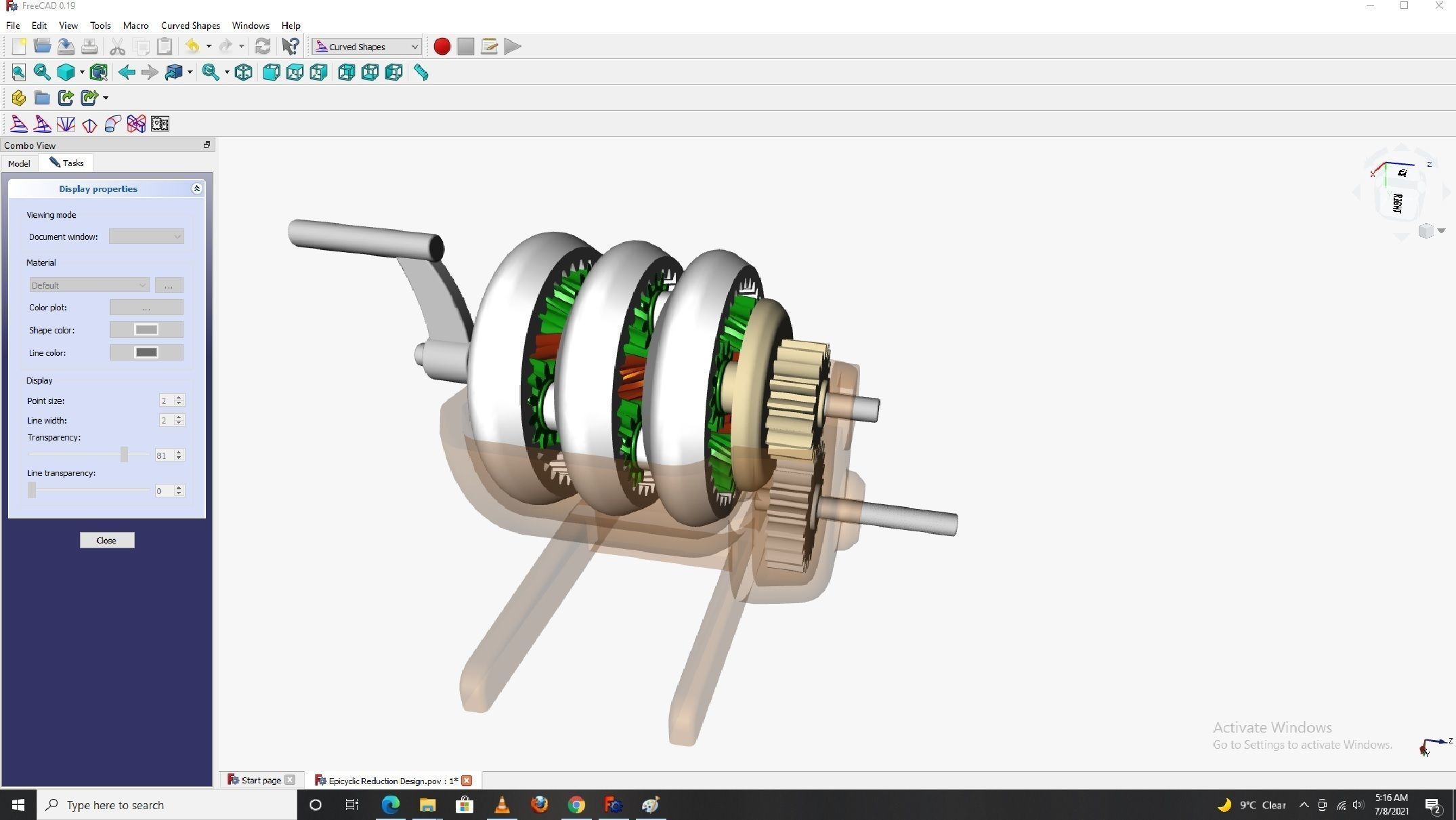 Planetary gearbox 3D print model_6