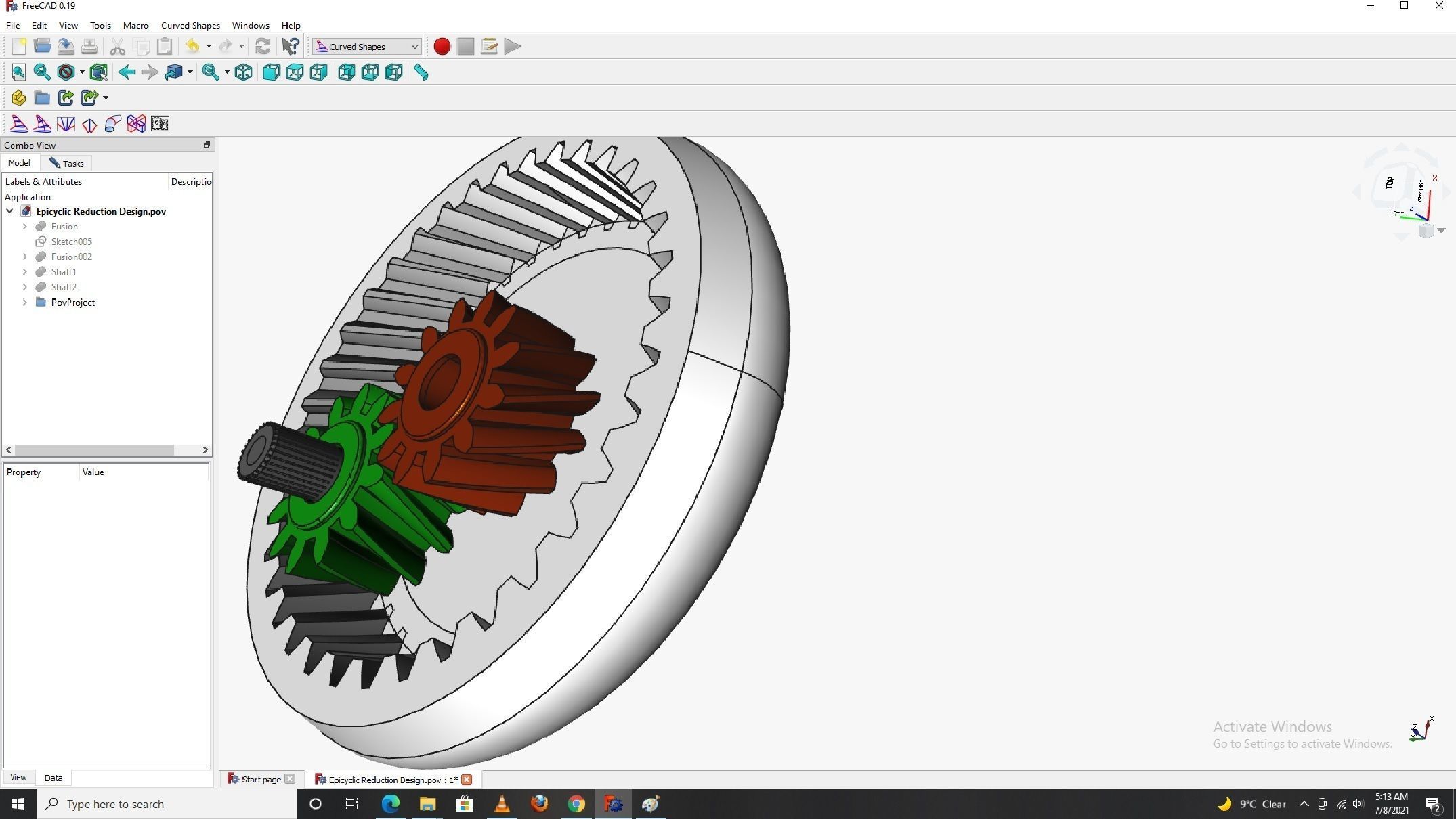 Planetary gearbox 3D print model_4