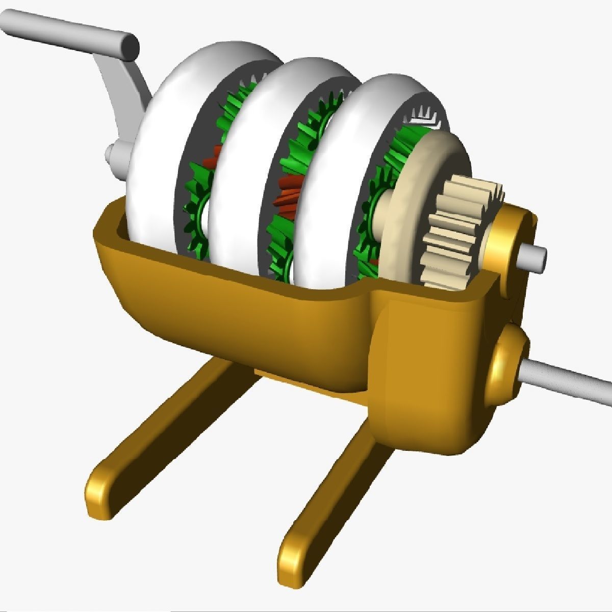 Planetary gearbox 3D print model_14