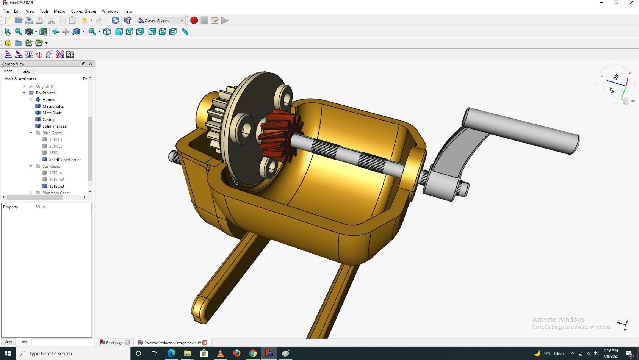 Planetary gearbox 3D print model_10