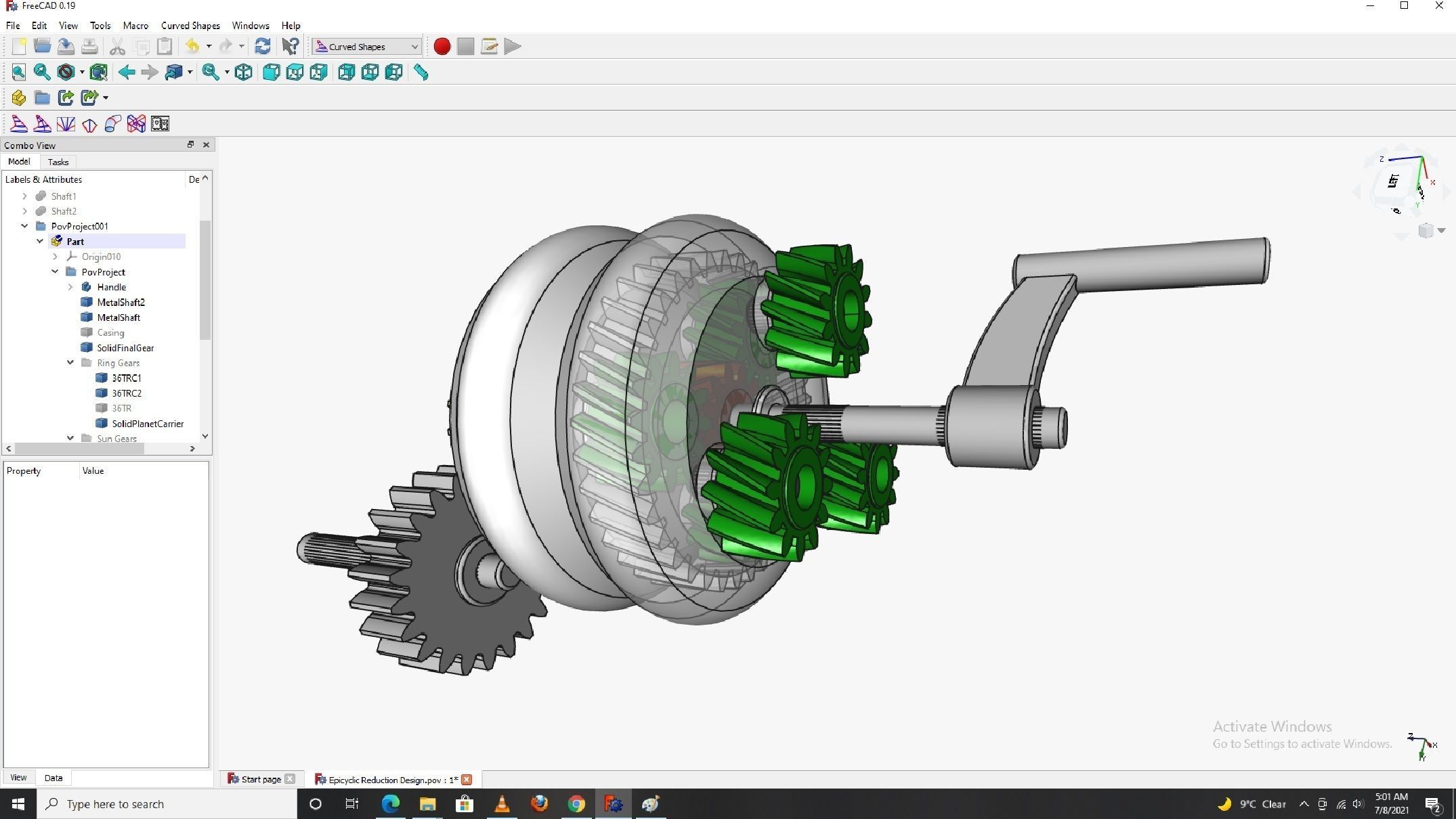 Planetary gearbox 3D print model_2