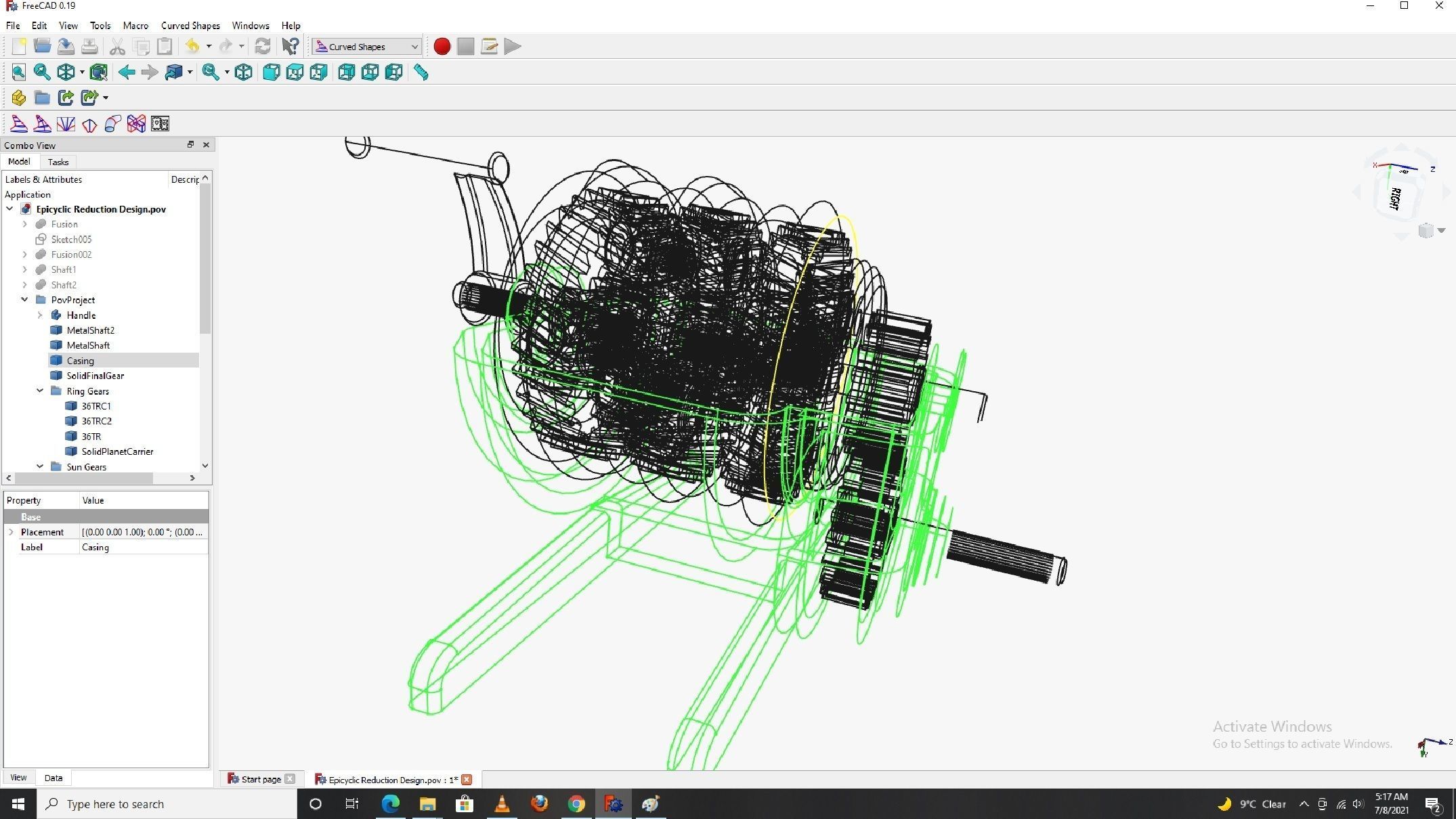 Planetary gearbox 3D print model_7