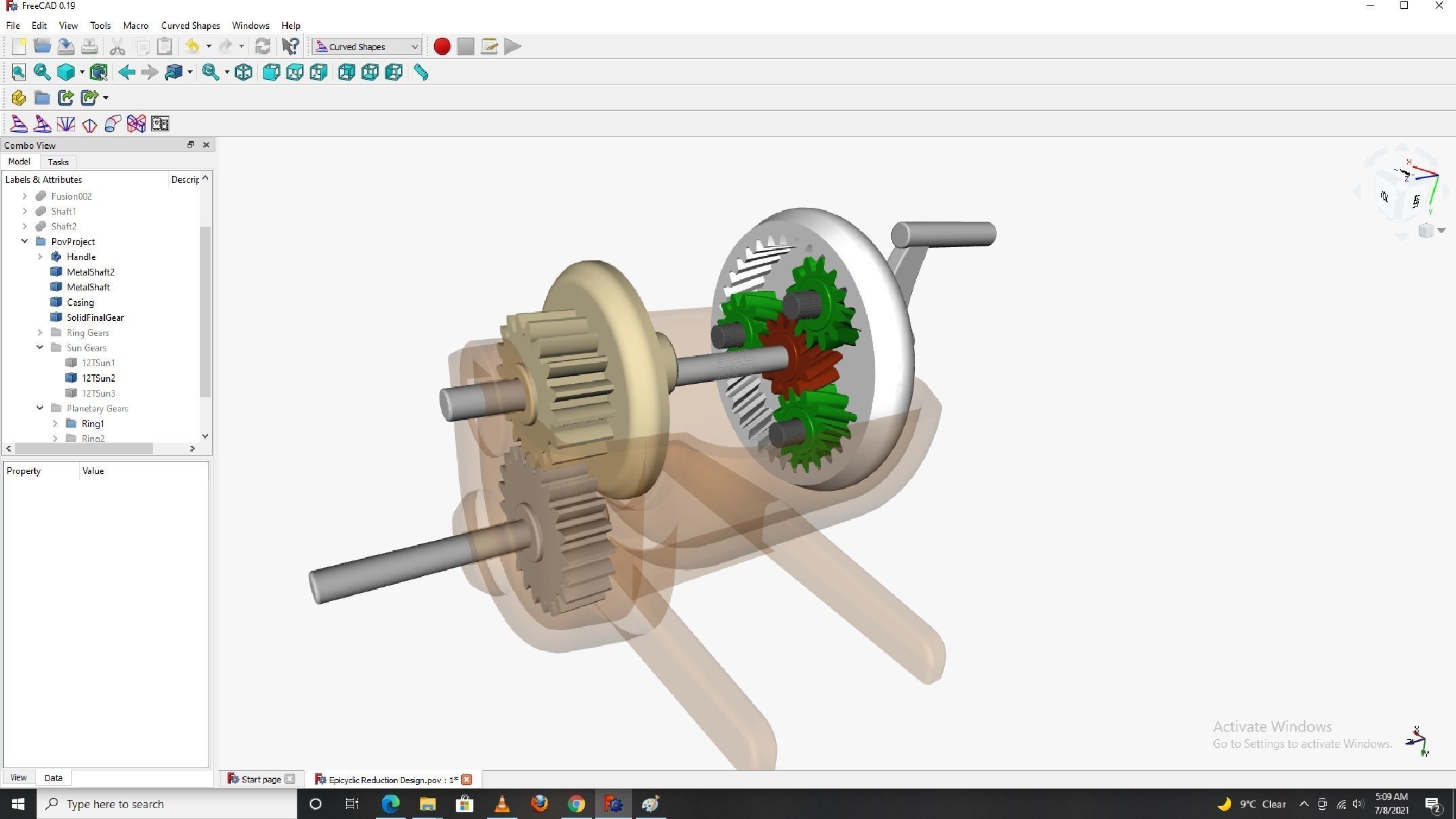 Planetary gearbox 3D print model_13