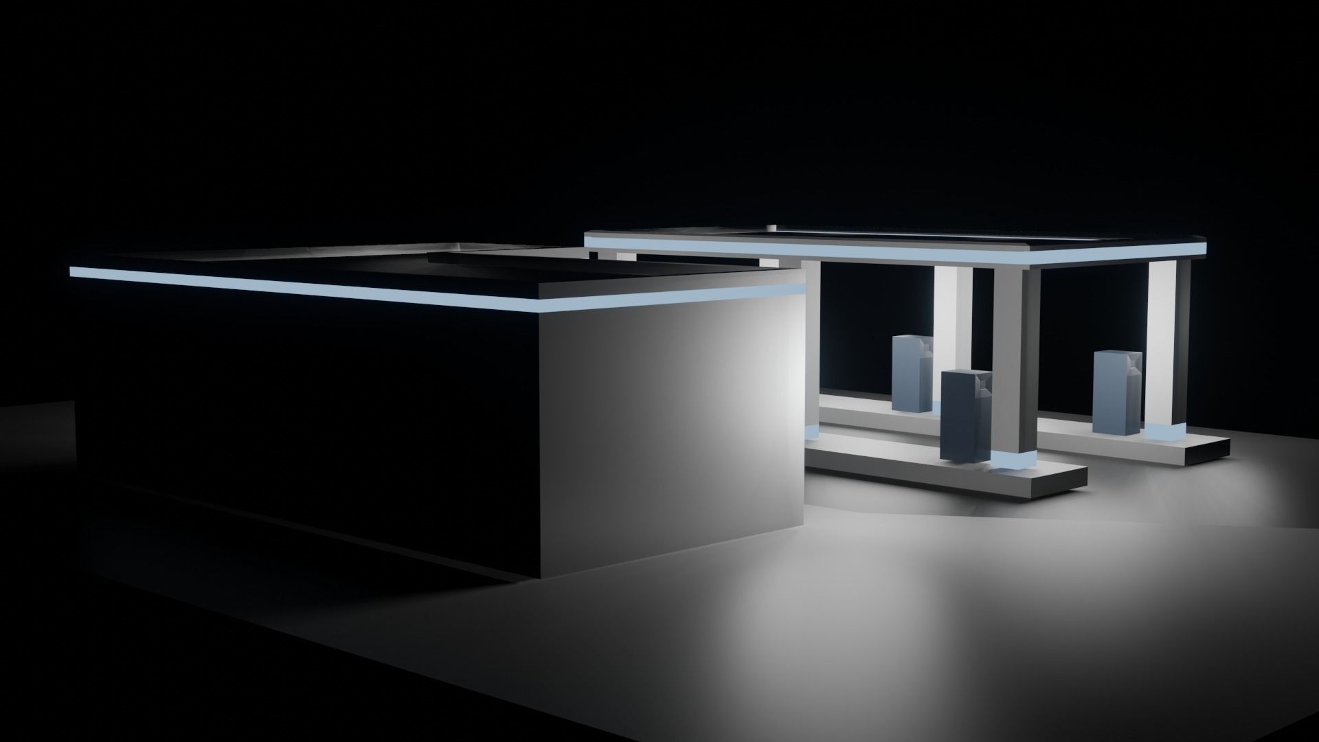 Gas Station 3D model_6