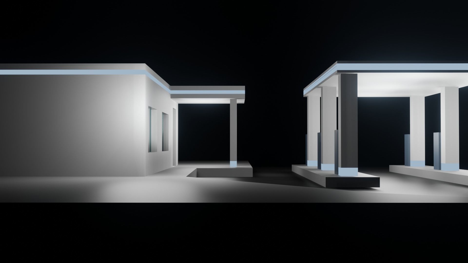 Gas Station 3D model_1