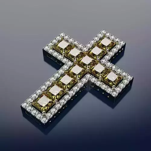 cross diamonds 3D print model