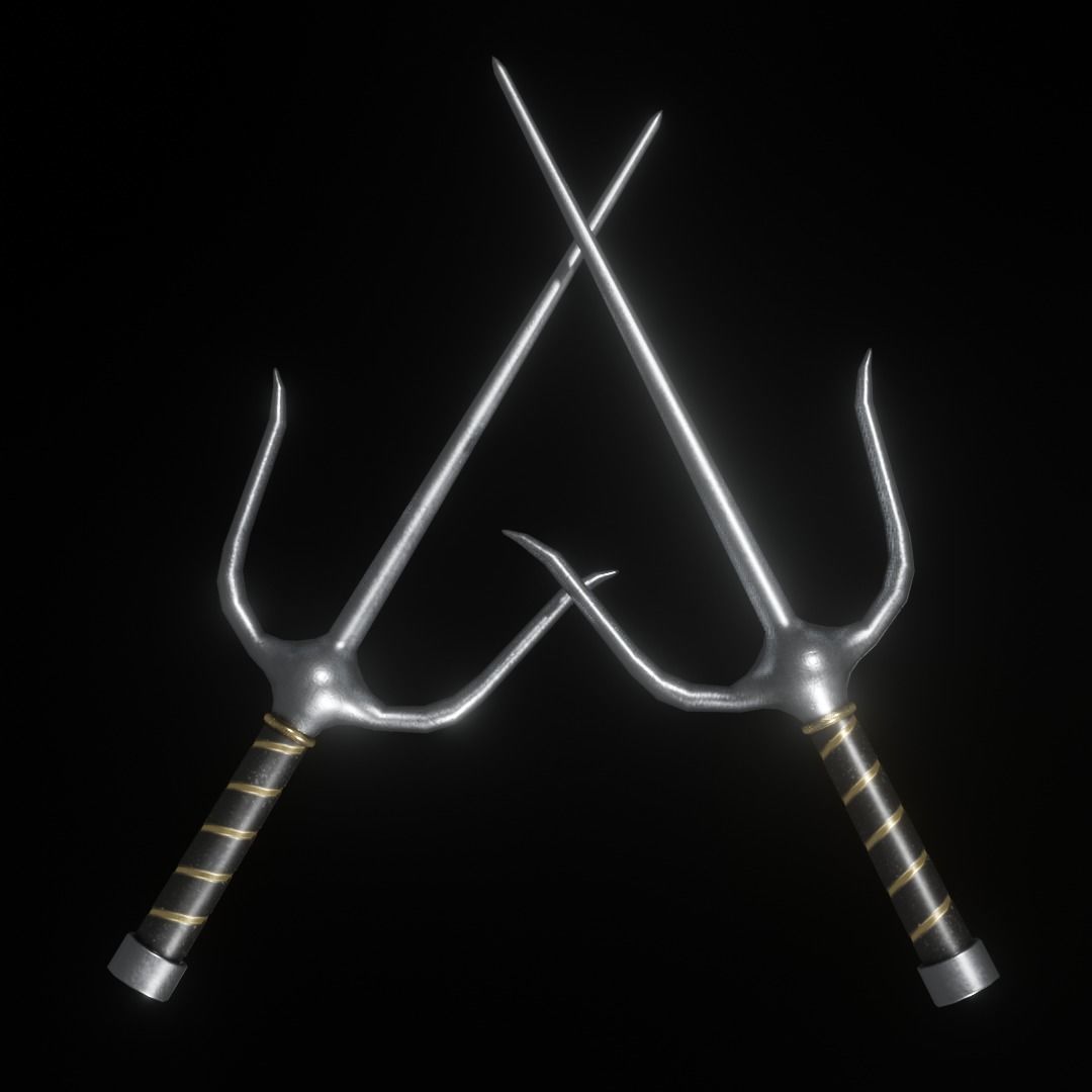 Ninja weapon 3D Model Collection_19