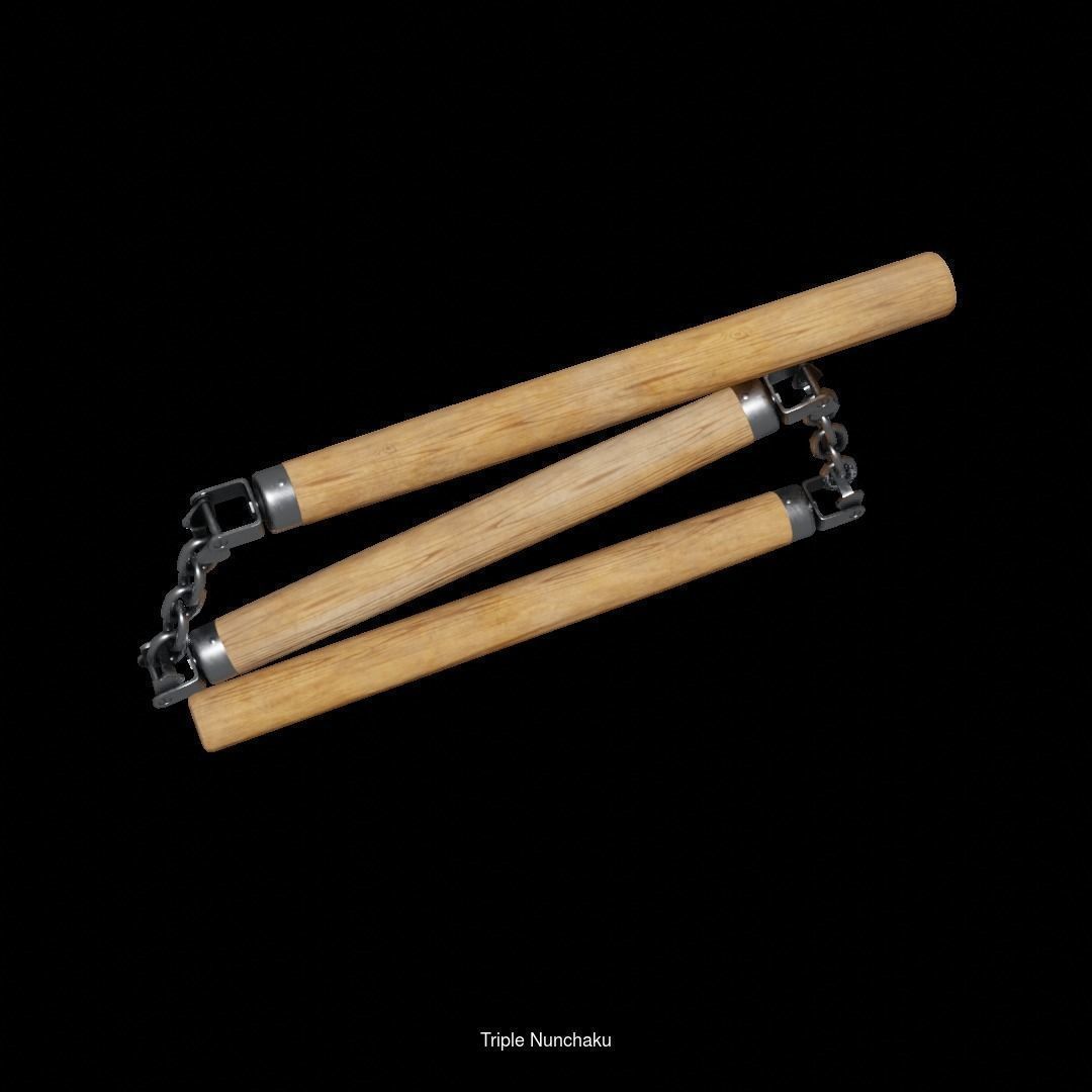 Ninja weapon 3D Model Collection_7