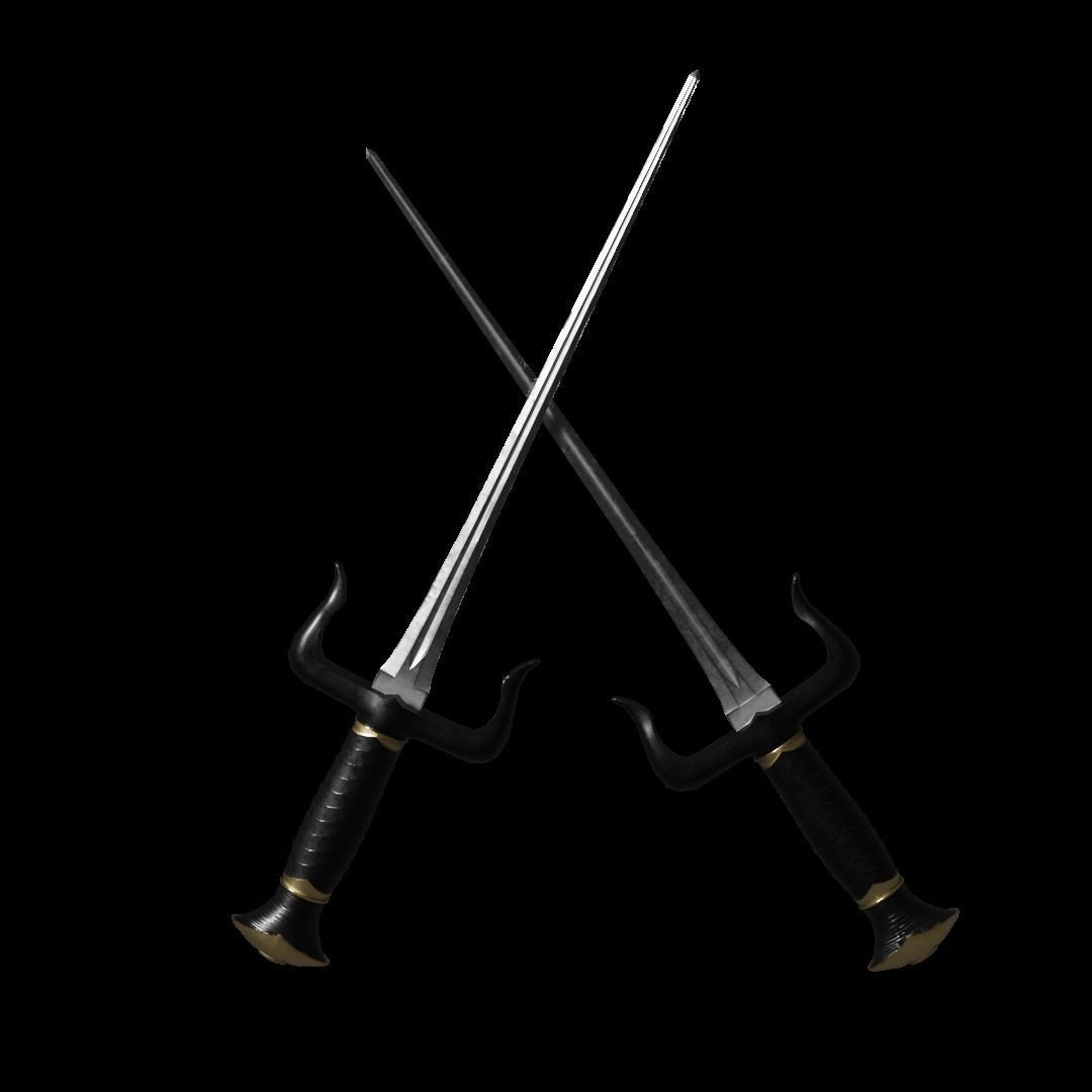 Ninja weapon 3D Model Collection_11
