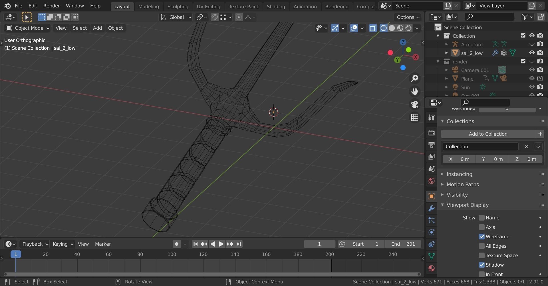 Ninja weapon 3D Model Collection_21