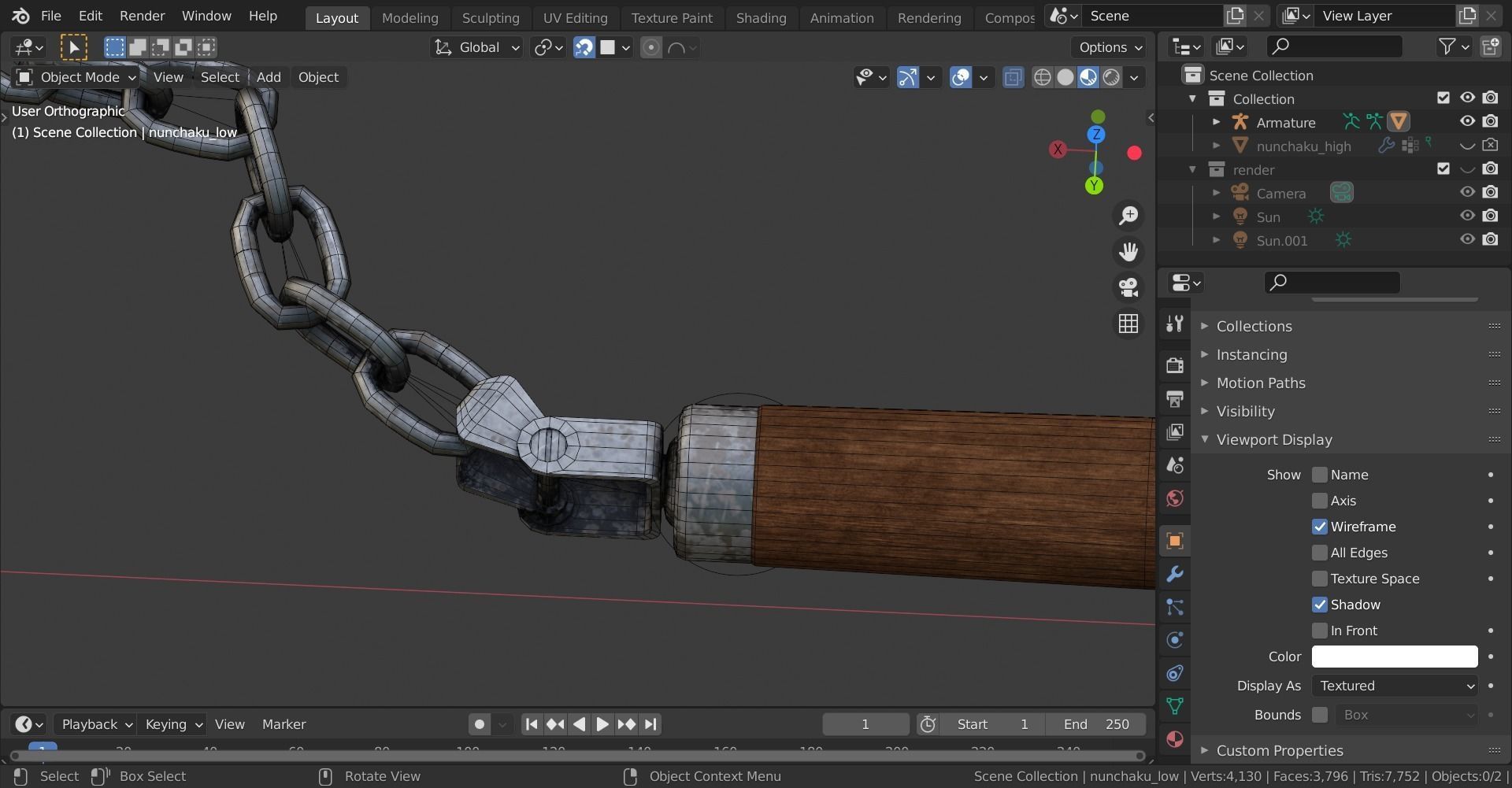 Ninja weapon 3D Model Collection_30