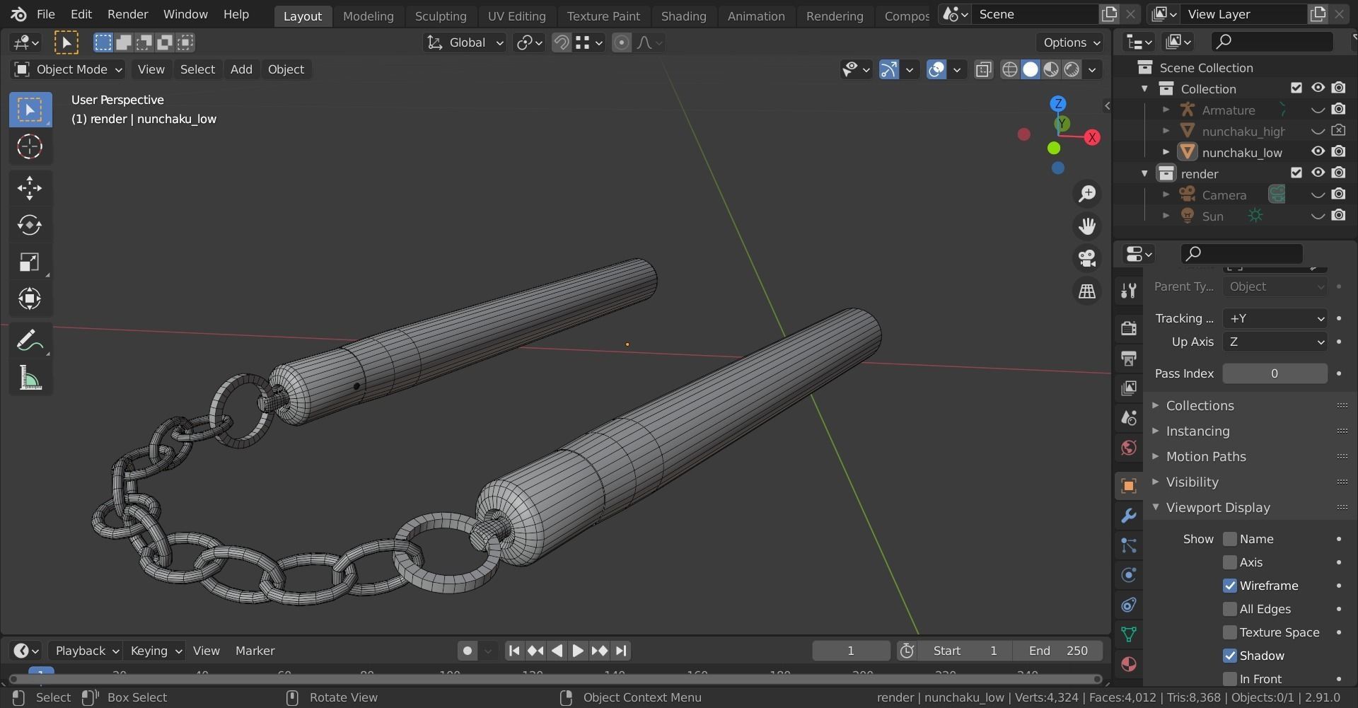 Ninja weapon 3D Model Collection_27