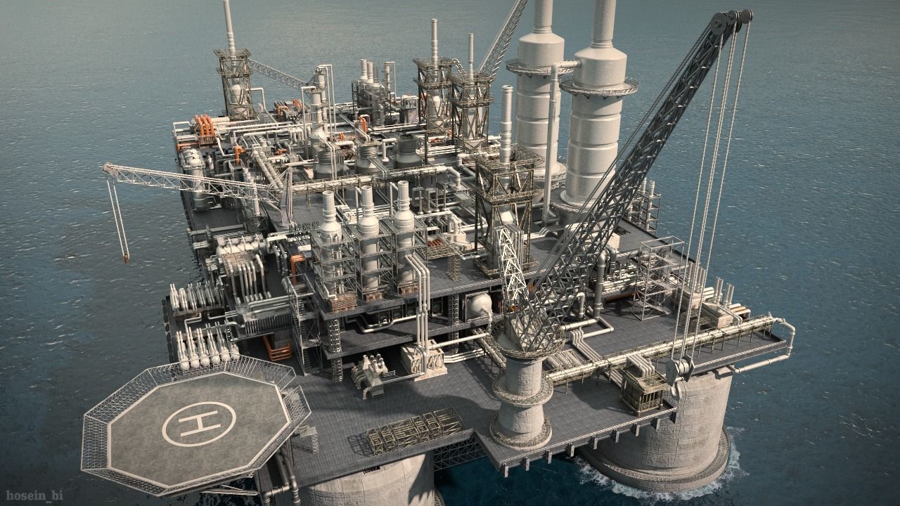 oil platform 3D model_5