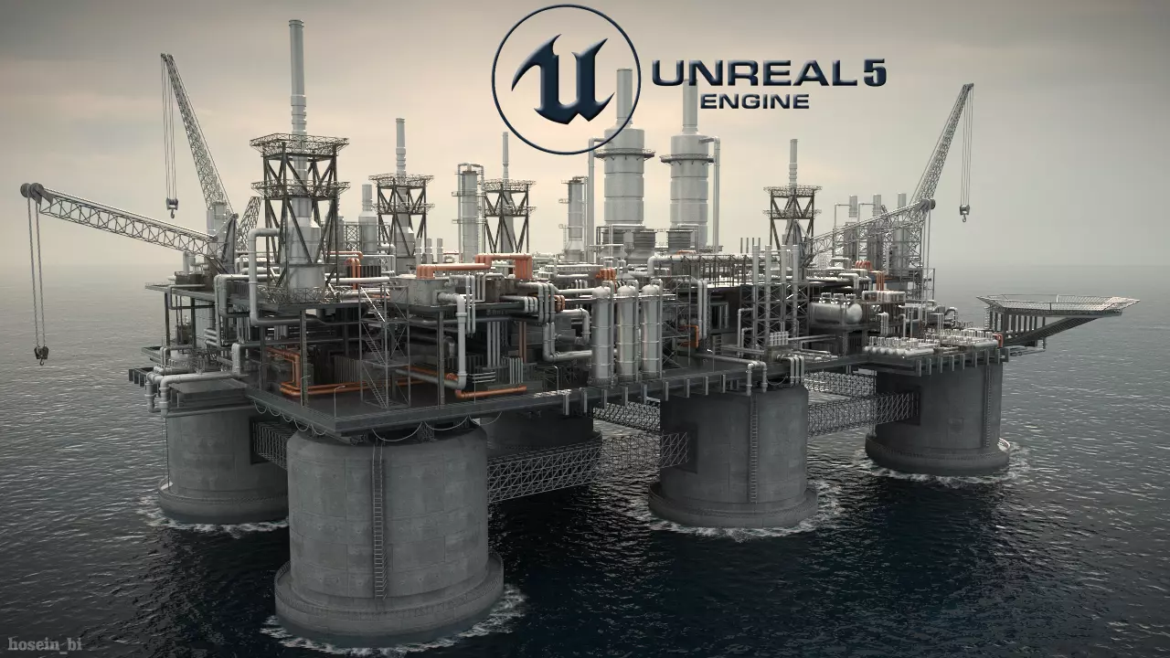 oil platform 3D model_0