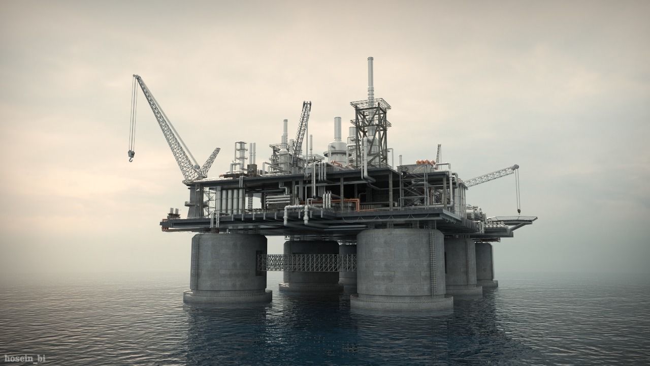 oil platform 3D model_6