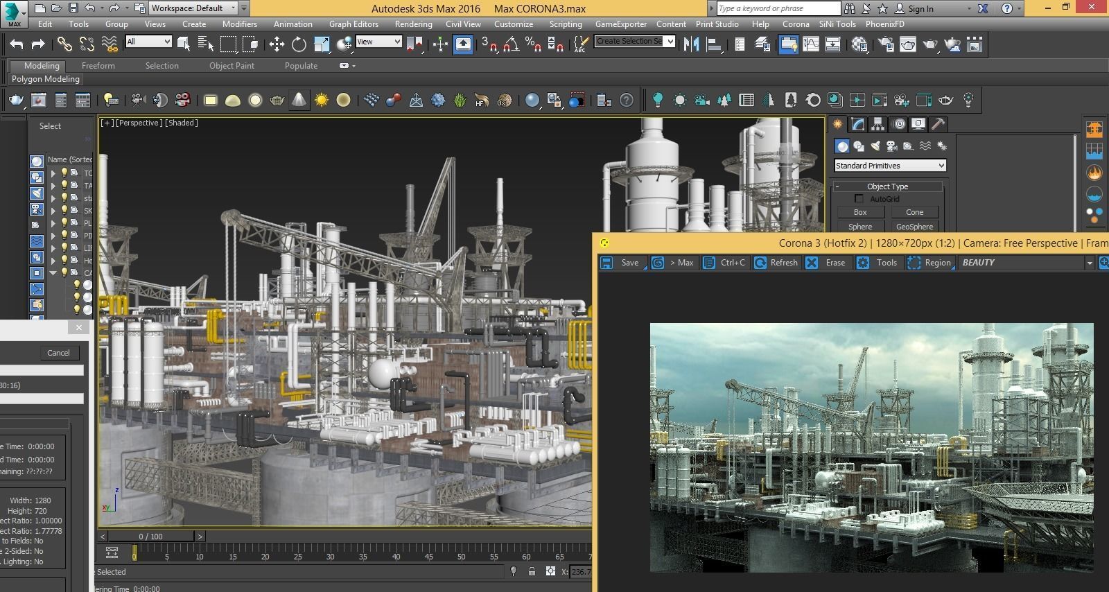 oil platform 3D model_9