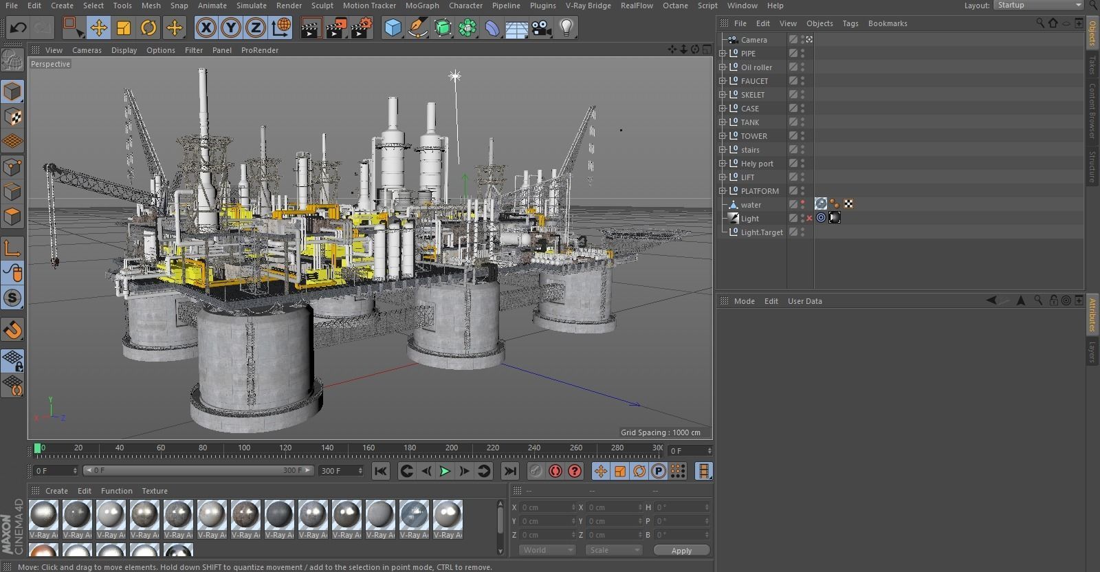 oil platform 3D model_8