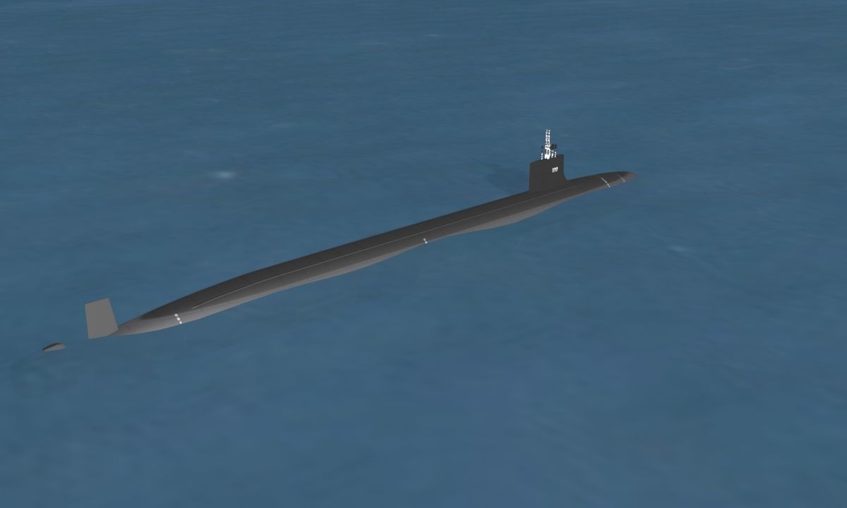 Virginia class SSN 777 USS North Carolina 3D model_5